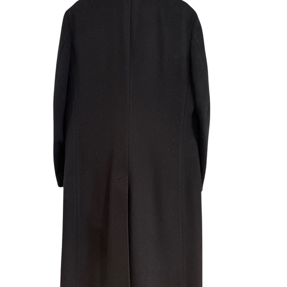 70s STRAOJAC WOOL NAVY LINED CLASSIC ECLECTIC GRANDPA PREPPY TRENCH COAT SZ 42R - Picture 4 of 8